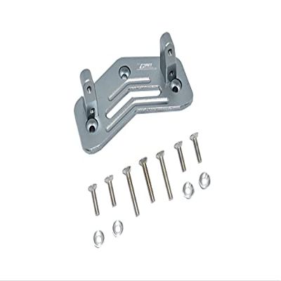 GPM for LOSI 1/8 LMT 4WD Solid AXLE LOS04022 Aluminum SERVO Mount -12PC Set (Gray)