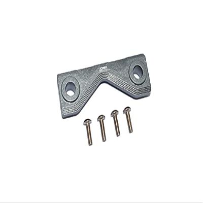 GPM for LOSI 1/8 LMT 4WD Solid AXLE LOS04022 Aluminum Front/Rear Frame Mount - 5PC Set (Gray)
