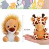 18 Pieces Small Safari Stuffed Animals 4.8 Inch Mini Jungle Animal Plush Toys Cute Zoo Stuffed Small Plush Set for Safari Themed Baby Shower Birthday Party Favors Teacher Student Award(Delicate Style) view 2