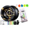 MAGICYOYO N11 Black Golden Unresponsive Yoyo Kit, Yoyo Glove, Bag, 12 Strings, 25 Replacement Strings view 1