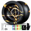 MAGICYOYO N11 Black Golden Unresponsive Yoyo Kit, Yoyo Glove, Bag, 12 Strings, 25 Replacement Strings view 4