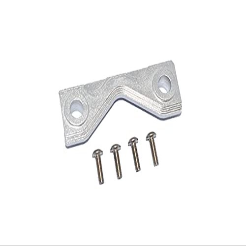 GPM for LOSI 1/8 LMT 4WD Solid AXLE LOS04022 Aluminum Front/Rear Frame Mount - 5PC Set (Silver)