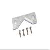 GPM for LOSI 1/8 LMT 4WD Solid AXLE LOS04022 Aluminum Front/Rear Frame Mount - 5PC Set (Silver) view 1