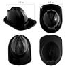 Aoriher 24 Pieces Firefighter Hat Plastic Fireman Hat Fire Chief Helmet for Kids Role Play Costume Christmas Party Favors(Black) view 3