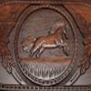 Backgammon Horse Engraved - 23.6 inch - Handmade Board Game - Personalized view 3