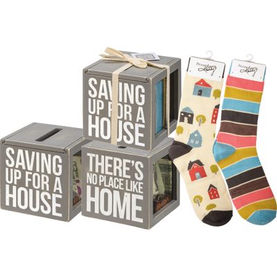 Bank & Socks Set - There's No Place Like Home