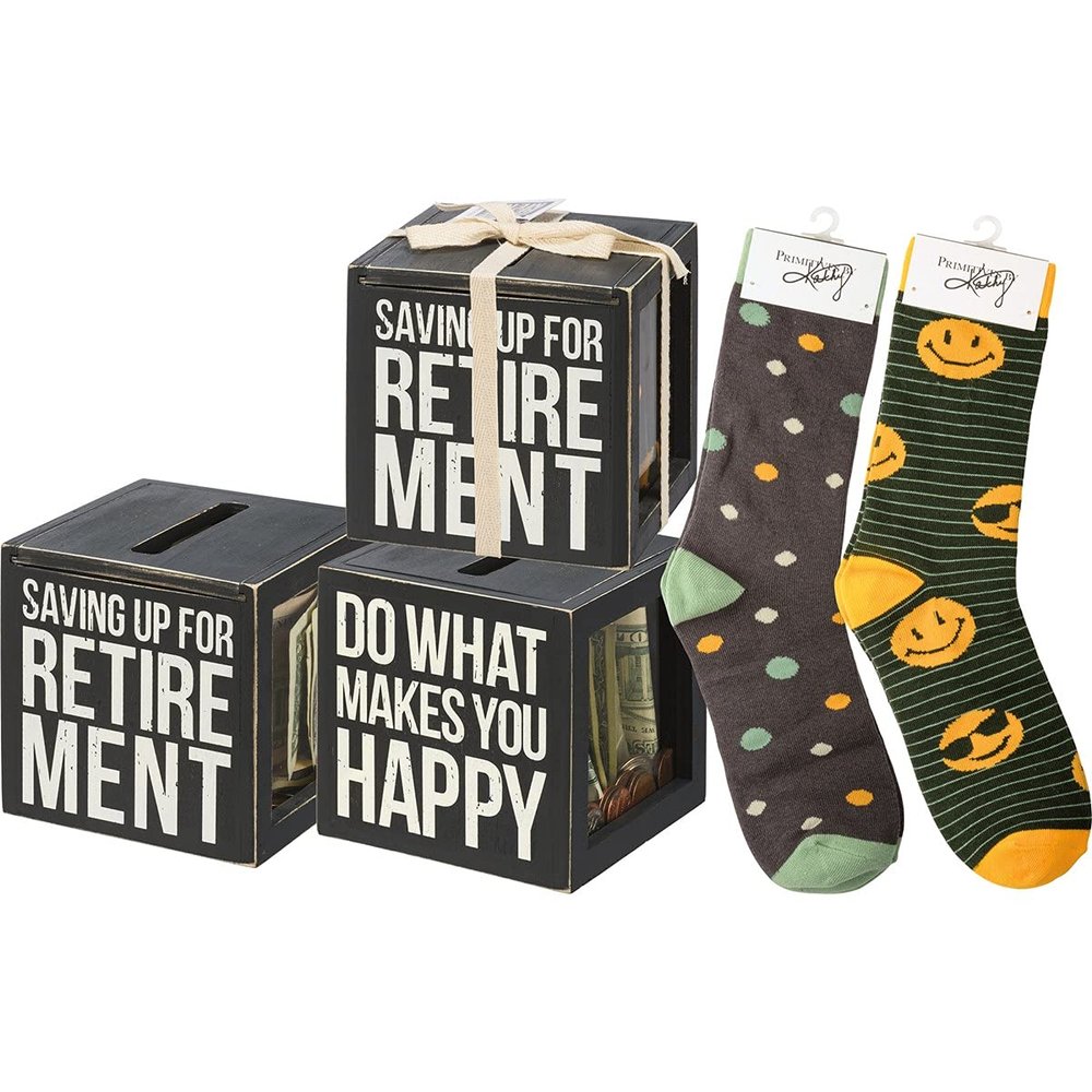 Bank & Socks Set - Saving Up For Retirement