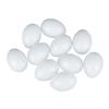 10pcs Solid Parrot Plastic Fake Eggs Realistic, Simulated Fake Bird Eggs for Hatching, Mini Macaw Cockatoo African Grey Eclectus, Trick Birds to Stop Laying Eggs37mm*27mm view 1
