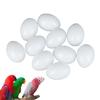 10pcs Solid Parrot Plastic Fake Eggs Realistic, Simulated Fake Bird Eggs for Hatching, Mini Macaw Cockatoo African Grey Eclectus, Trick Birds to Stop Laying Eggs37mm*27mm view 2