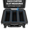 CASEMATIX Waterproof Graded Card Storage Box for 100 PSA, BGS, CSG Sports Cards  IPX7 Protective Holder Case Fits PSA Slabs and Toploaders With Dividers  Durable Collectible Card Case view 2