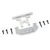 GPM Racing Aluminium Rear Bumper + Rear Bodyshell Mount Silver SCX24 Deadbolt view 1
