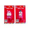 Light-Up Holiday Spin Tops for Kids and Adults, Plastic Christmas Party Favors view 4
