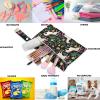 visesunny Pretty Unicorn Flower 2Pcs Wet Bag with Zippered Pockets Washable Reusable Roomy Diaper Bag for Travel,Beach,Daycare,Stroller,Diapers,Dirty Gym Clothes,Wet Swimsuits,Toiletries view 3