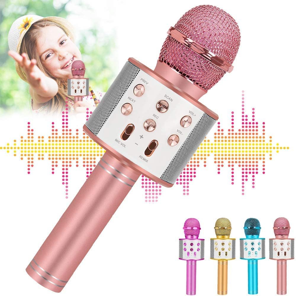 ZZLWAN Kids Karaoke Microphone for Girl Gifts: Top 2025 Girl Toys for 3 4 5 6 7 8 9 10 Year Old Girl Christmas Birthday Gifts Ideas