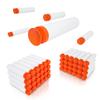 TORMEN Refill Suction Darts,Compatible for Nerf Elite Series Blasters Toy Guns-Glow in The Dark,White 100Pcs view 1