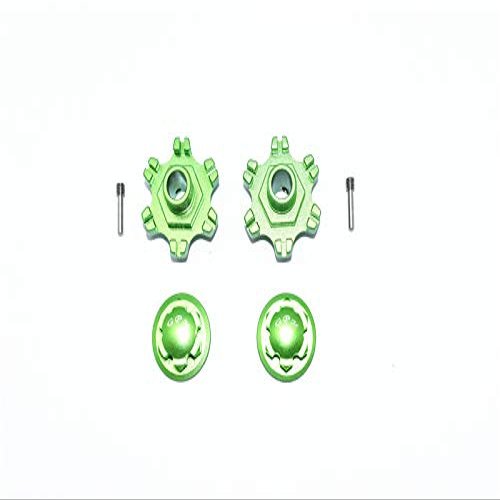 GPM for ARRMA 1/7 Limitless All-Road ARA109011 Aluminum Wheel HEX (+6MM)+Wheel Lock -6PC Set (Green)
