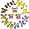 Canlierr 15 Pcs Flying Butterfly Card Surprise Wind Up Butterfly Magic Flying Butterfly Flying Fairy Toys Rubber Band Powered Funny Surprise Gift for Christmas Birthday Party Playing(Classic Style) view 1