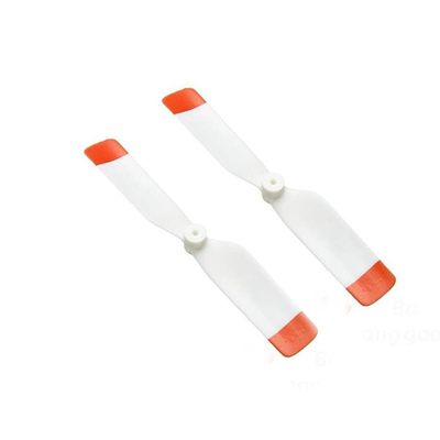 TSPFJX Wltoys XK K124 EC145 RC Helicopter Spare Parts Orange-White Tail Rotor Blade 2PCS