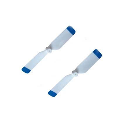 TSPFJX Wltoys XK K124 EC145 RC Helicopter Spare Parts Blue-White Tail Rotor Blade 2PCS