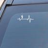 3 pcs Car sticker15.9CM7.4CM Fun Man Juggling Ball Practice Heartbeat Car Sticker White view 2