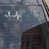 3 pcs Car sticker15.9CM7.4CM Fun Man Juggling Ball Practice Heartbeat Car Sticker White view 3