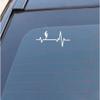 2 pcs Car Sticker15.9CM7.4CM Fun Man Juggling Ball Practice Heartbeat Car Sticker White view 2