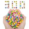 300PCS Mini Cute Pencil Erasers for KidsFun Fruits Animals Numbers Cakes Smiling Faces Assorted Novelty Erasers for Student Prize Homework Awards Party Gifts School Supplies(Animals and Fruits) view 1