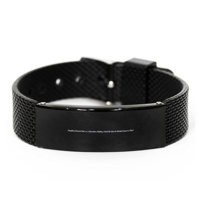 Unique Juggling Black Shark Mesh Bracelet, Juggling Started Out as a Harmless Hobby. I Had No Idea, for Friends