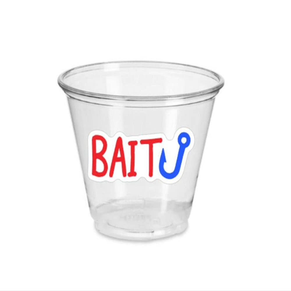 12 FISHING PARTY CUPS: (SOFT PLASTIC CUPS - NO LIDS) Fishing Cups, Fishing Party Decorations, The Big One, Fishing Birthday Decorations, Fishing Baby Shower Decorations (9 FL. OZ, ONE TIME USE)