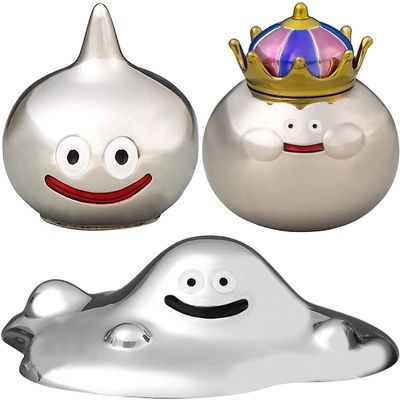 Dragon Quest Metallic Monsters Gallery: Metal Rare Monster x Set of 3 Metal Slime + Hagure Metal + Metal King