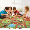 Oriate Farm Tractor Toys Vehicle with Animals & Activity Play Mat, 38Pcs Educational Realistic Kid's DIY Diecast Set, Kids Tractors Trailer Sprayer Cow Animal Toy Birthday Gift view 4
