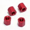 SST Part 09105R Wheel Nuts M5x10 Red 4P for Saisu 1/10 RC 1931 1933 1937 1939 1984 1986 1988 1991 1993 1995 1997 1999 view 2