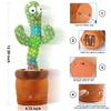 Hongsome Talking Cactus Mimicking Toy,Cactus Baby Toy That Repeat What You Say Singing Dancing,Funny Plush Toy Gifts for Babies Boys Girls Kids view 2
