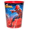 Unique Spiderman Birthday Party Supplies Bundle Pack includes 12 Plastic Cups and 1 Dinosaur Sticker Sheet view 2