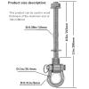 Dakzhou 2 Permanent Anti-Rust Heavy-Duty Bearing Swing Hanger Mute (10mm) 180 Swing, 1500 lb, sandbag Yoga Swing Hammock Chair view 4