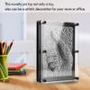 3D Pin Art Toy, Large Size 6 X 8Unique Metal 3D Pin Art Board for Kids & Adults (Silver, Metal) view 4
