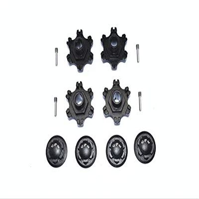 GPM for ARRMA 1/7 Limitless All-Road ARA109011 Aluminum Wheel HEX (+6MM)+Wheel Lock -12PC Set (Black)