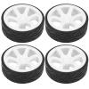 RC Tires, 1/10 Stable WearResistance Durable Racing RC Wheel for Car Model Accessories for RC Wheel 1/10 Drift(White) view 1