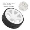 RC Tires, 1/10 Stable WearResistance Durable Racing RC Wheel for Car Model Accessories for RC Wheel 1/10 Drift(White) view 2