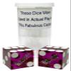 19mm Craps Dice Pair Matching Serial Numbers - Authentic Las Vegas Casino Table-Played Dice view 2