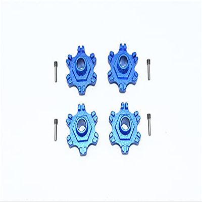 GPM for ARRMA 1/7 Limitless All-Road ARA109011 Aluminum Wheel HEX (+6MM) -8PC Set (Blue)