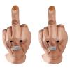 Anshka Middle Finger Halloween Mask, Latex Spoof Middle Finger Mask, Creepy Fingers Mask Halloween Mask, Spoof Mask (2pcs) view 1
