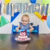 Birthday Decorations for Baby Little Daisy 1st Birthday High Chair Banner Theme Party Supplies Smash Cake Photo Props (Blue) view 4