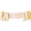 Birthday Decorations for Baby Little Daisy 1st Birthday High Chair Banner Theme Party Supplies Smash Cake Photo Props (Yellow) view 1