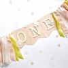 Birthday Decorations for Baby Little Daisy 1st Birthday High Chair Banner Theme Party Supplies Smash Cake Photo Props (Yellow) view 2