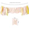 Birthday Decorations for Baby Little Daisy 1st Birthday High Chair Banner Theme Party Supplies Smash Cake Photo Props (Yellow) view 3