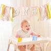 Birthday Decorations for Baby Little Daisy 1st Birthday High Chair Banner Theme Party Supplies Smash Cake Photo Props (Yellow) view 4