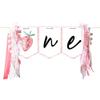 Baby Birthday Decoration 1st Birthday High Chair Banner Strawberry Theme Party Supplies Photo Props Sweet First Birthday Banner view 1