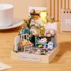 TuKIIE DIY Miniature Dollhouse Kit with Furniture, 1:24 Scale Creative Room Mini Wooden Doll House Plus Dust Proof for Kids Teens Adults(Corner of Garden) view 2