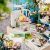 TuKIIE DIY Miniature Dollhouse Kit with Furniture, 1:24 Scale Creative Room Mini Wooden Doll House Plus Dust Proof for Kids Teens Adults(Corner of Garden) view 3